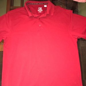 Red polo short sleeve